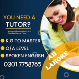 Home tuition services by Female Tutor